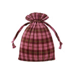 BAGGU | Pleated Pink Tartan Bag
