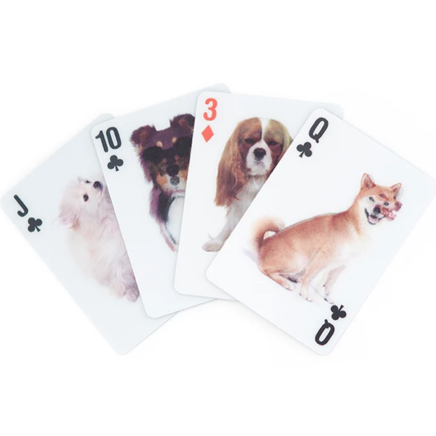 Kikkerland 3D Dog Playing Cards