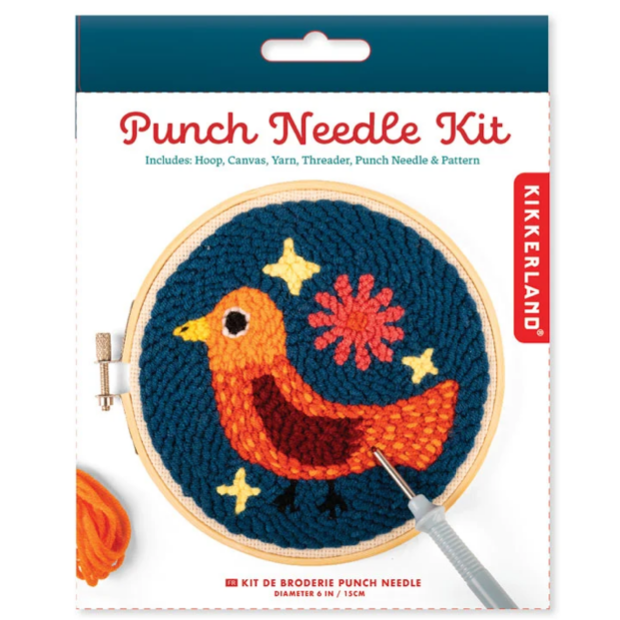 Kikkerland Mini Punch Needle Kit | Bird