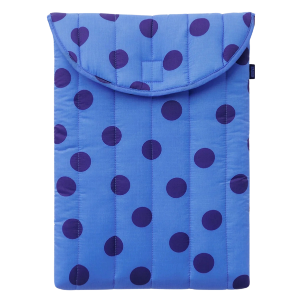 BAGGU | 16" Puffy Laptop Sleeve Blue Dot