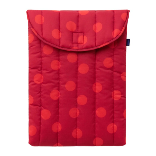 BAGGU | 16" Puffy Laptop Sleeve Red Dot