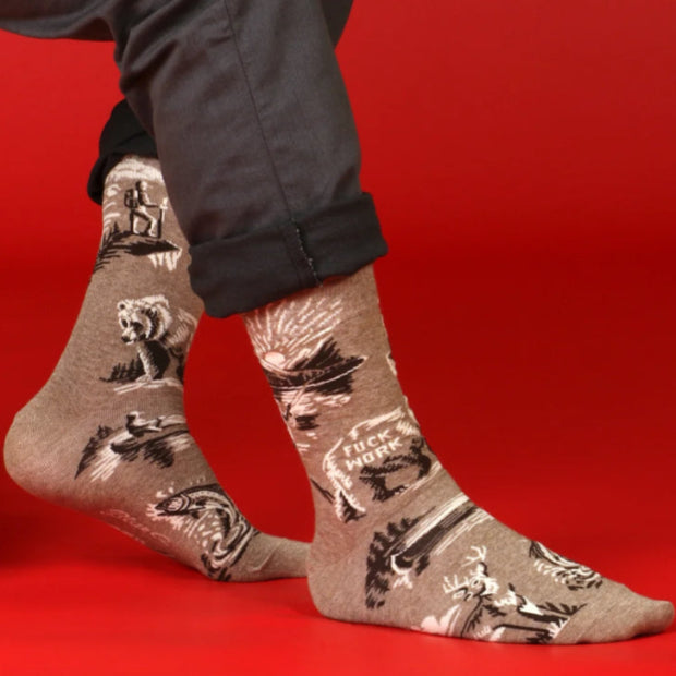 BLUE Q | Fuck Work Mens Socks