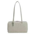 BAGGU | Nylon Bowler Bag Sage Stripe