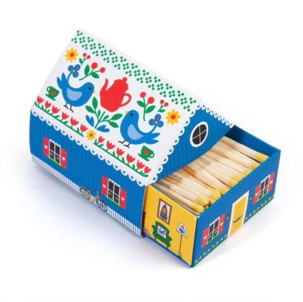 Blue Tiny Matchbox Cottage