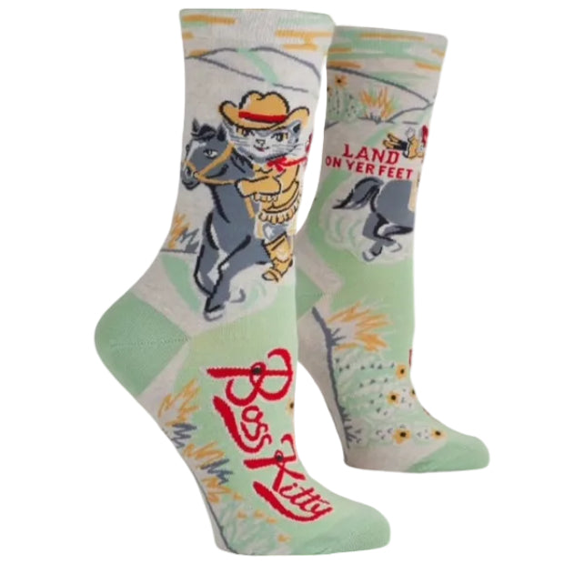 BLUE Q | Boss Kitty Womens Socks