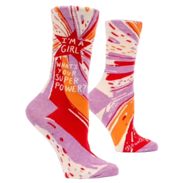 BLUE Q | Girl Super Power Womens Socks