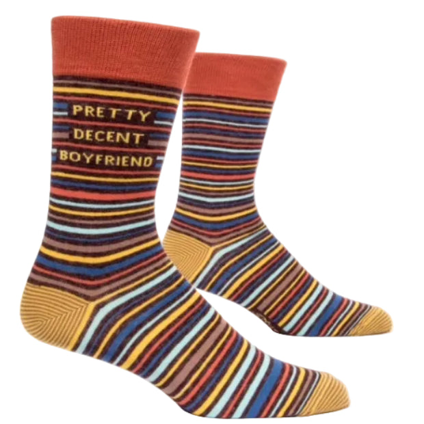 BLUE Q | Pretty Decent Boyfriend Mens Socks
