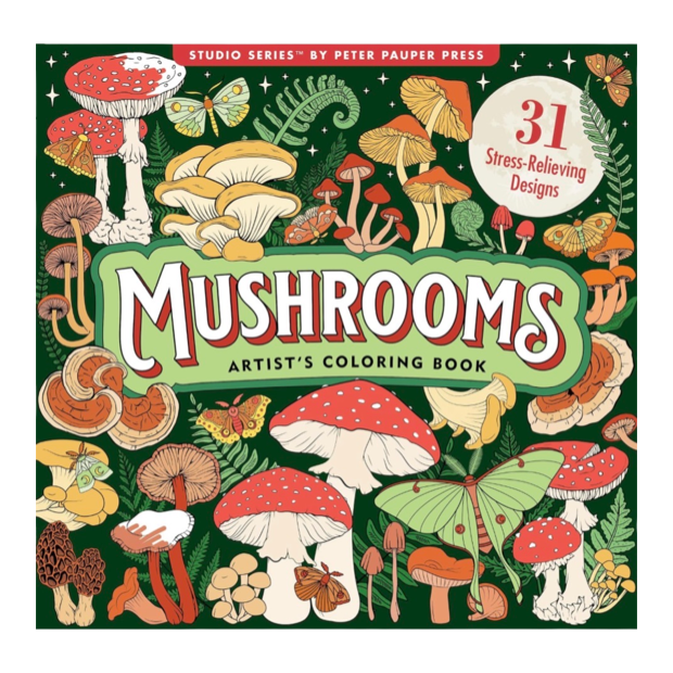 Mushrooms Colouring Book