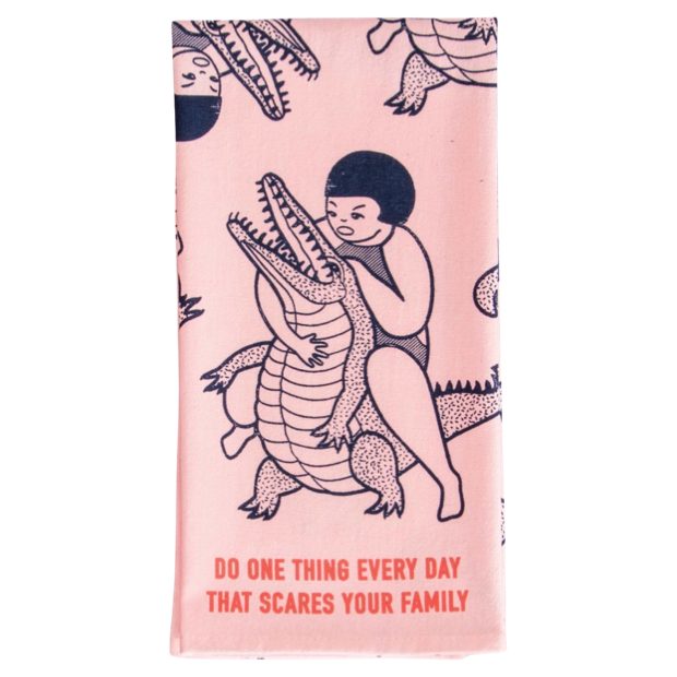 BLUE Q | Scares Your Family Dish Towel
