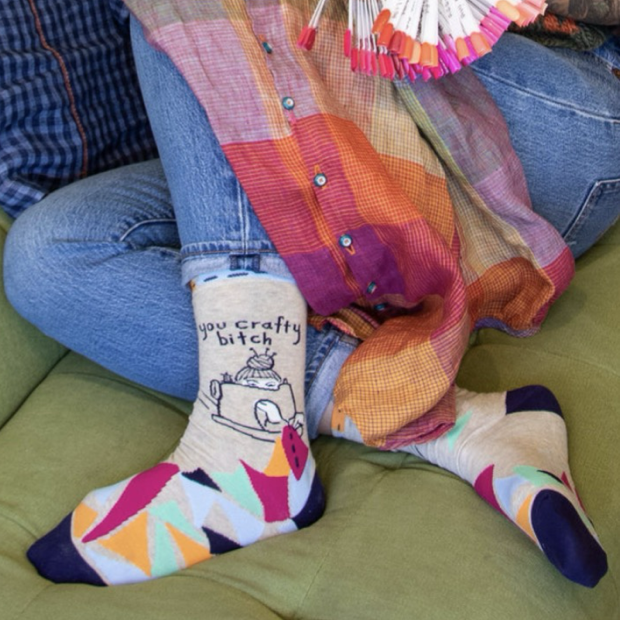 BLUE Q | You Crafty Bitch Womens Socks