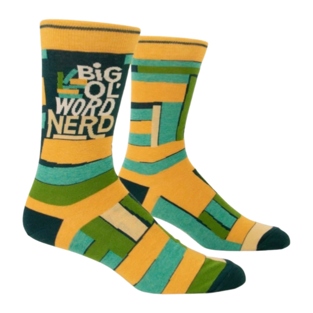 BLUE Q | Big Ol Word Nerd Womens Socks