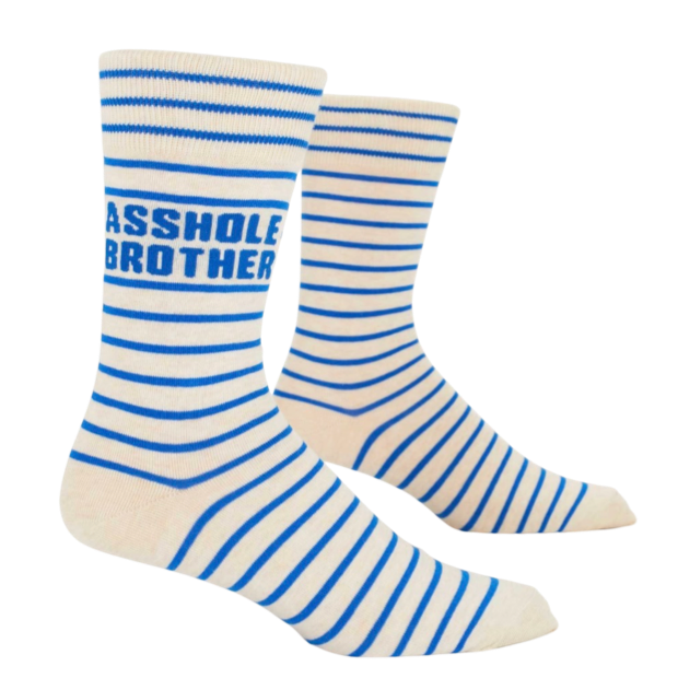 BLUE Q | Asshole Brother Mens Socks