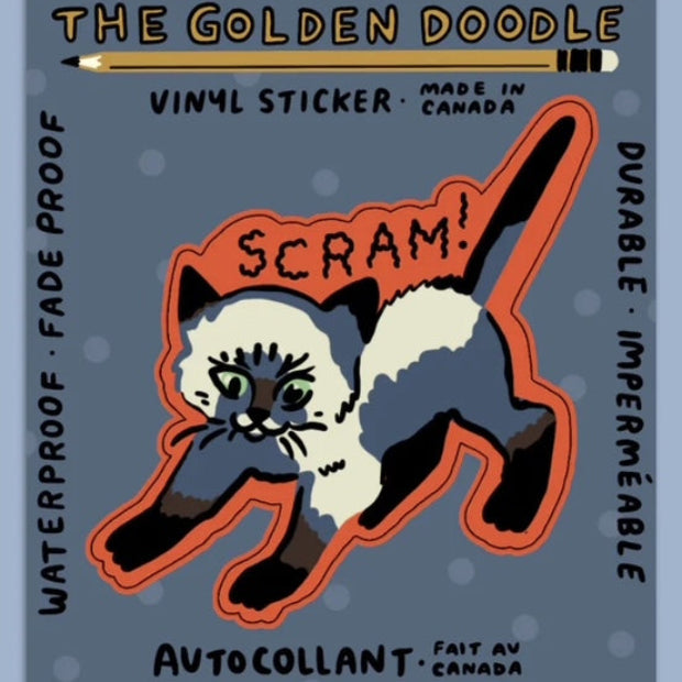 Scram Vinyl Sticker