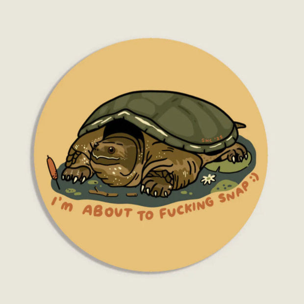 About To Snap Vinyl Sticker