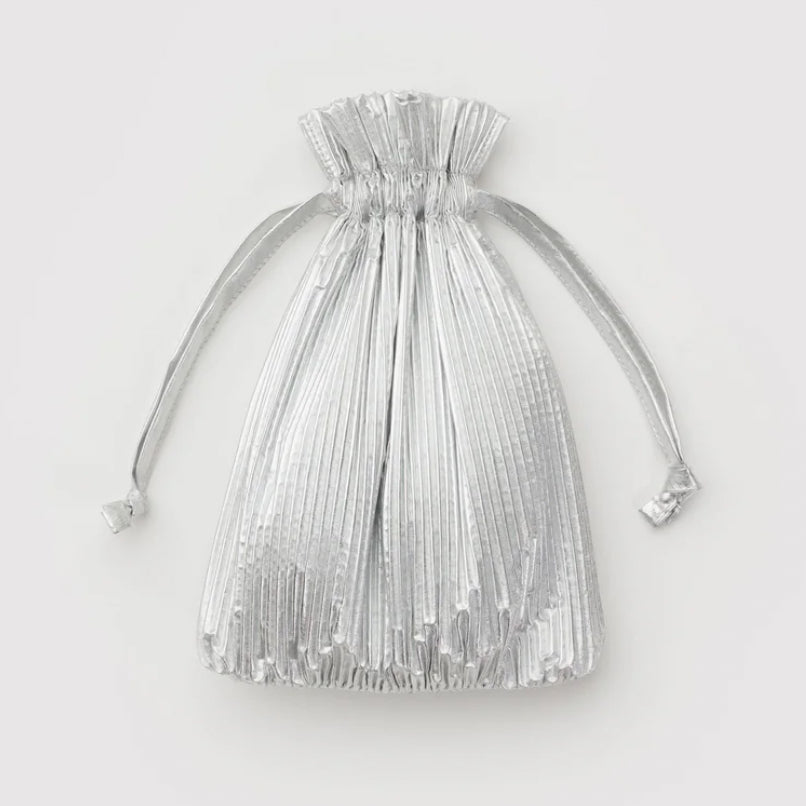 BAGGU | Pleated Chrome Bag