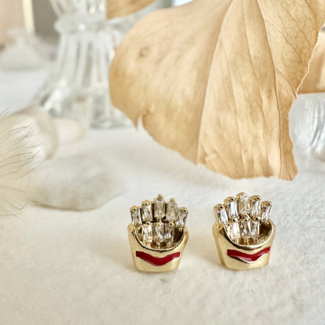 PIKA & BEAR | French Fry Gem Stud Earrings