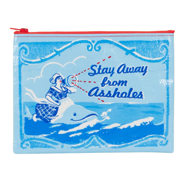 BLUE Q | Stay Away From Assholes Pouch
