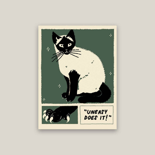 Uneasy Does It Vinyl Sticker