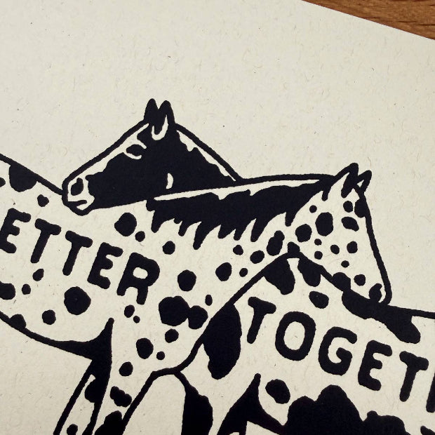 Better Together Horses Signed Silkscreen Print