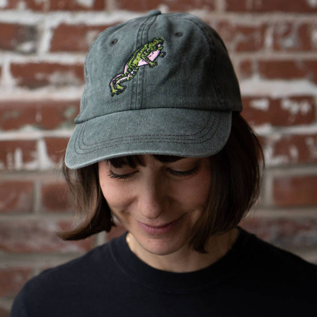 Jumpy Frog Dad Hat Vintage Forest