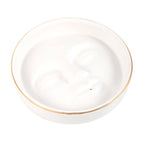 White Moon Face Ceramic Incense Holder
