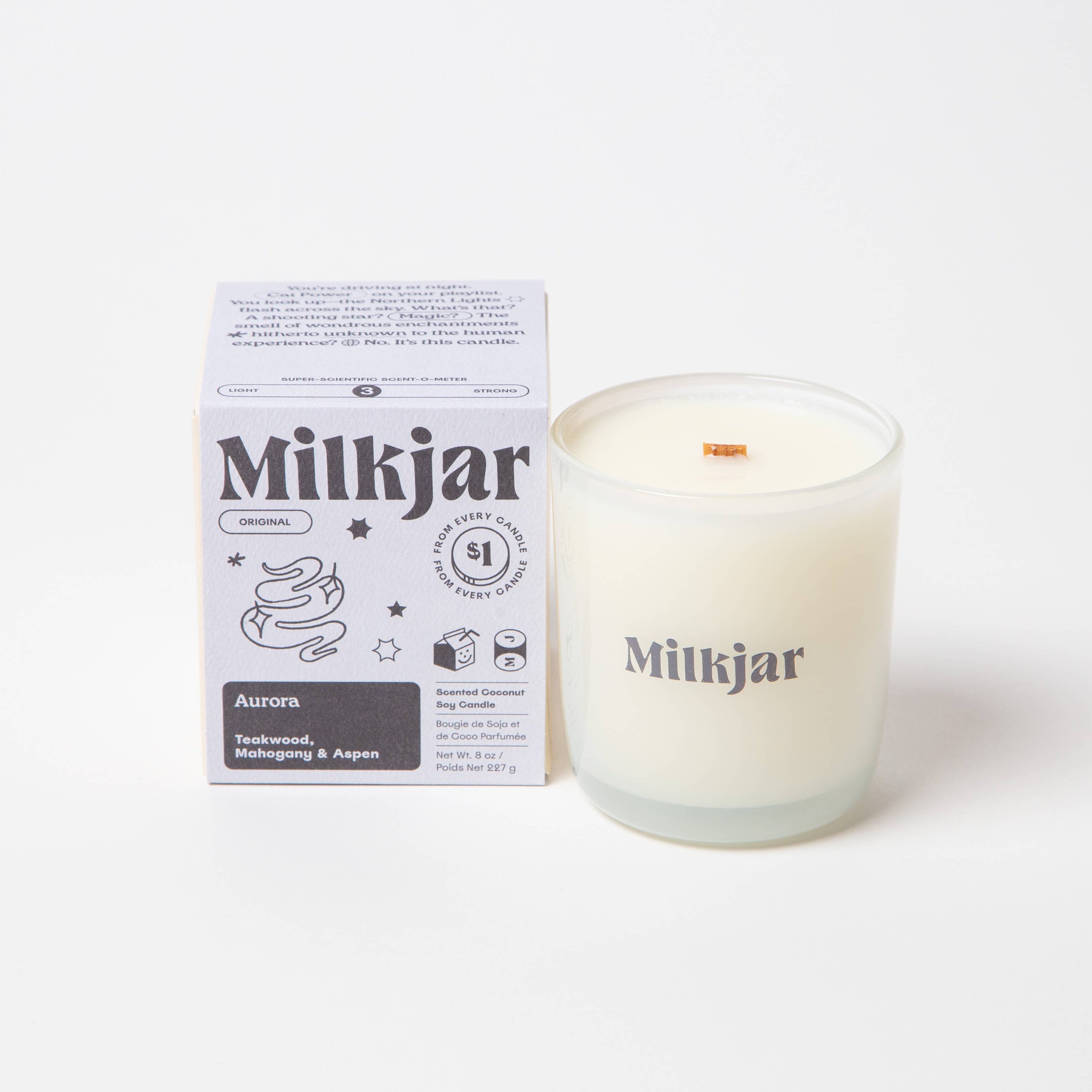Milk Jar Candle | Aurora
