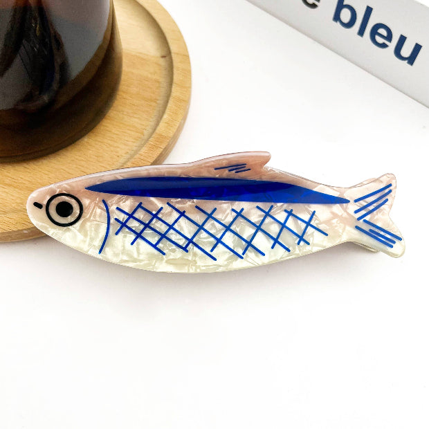 Sardine Fish Hair Claw Clip