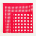 Red Check Windowpane Bandana