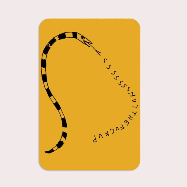STFU Snake Sticker | Waterproof Vinyl Sticker