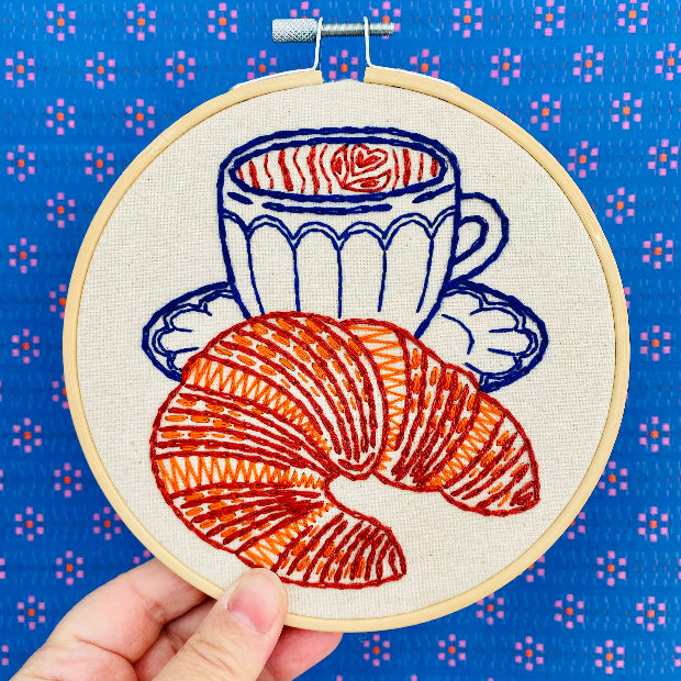 Embroidery Kit | Croissant