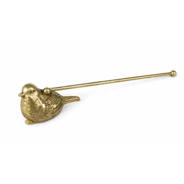 Antique Gold Sparrow Bird Candle Snuffer