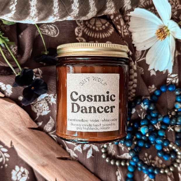Shy Wolf Candle | Cosmic Dancer
