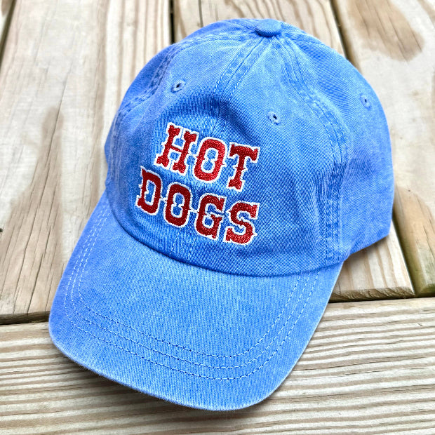 Hot dogs Blue Dad Hat