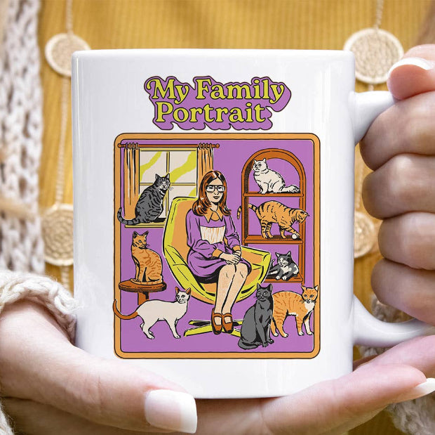 My Family Portrait Cat Mug