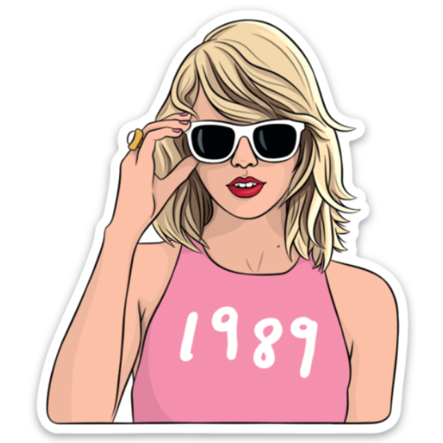 Taylor 1989 Die Cut Sticker