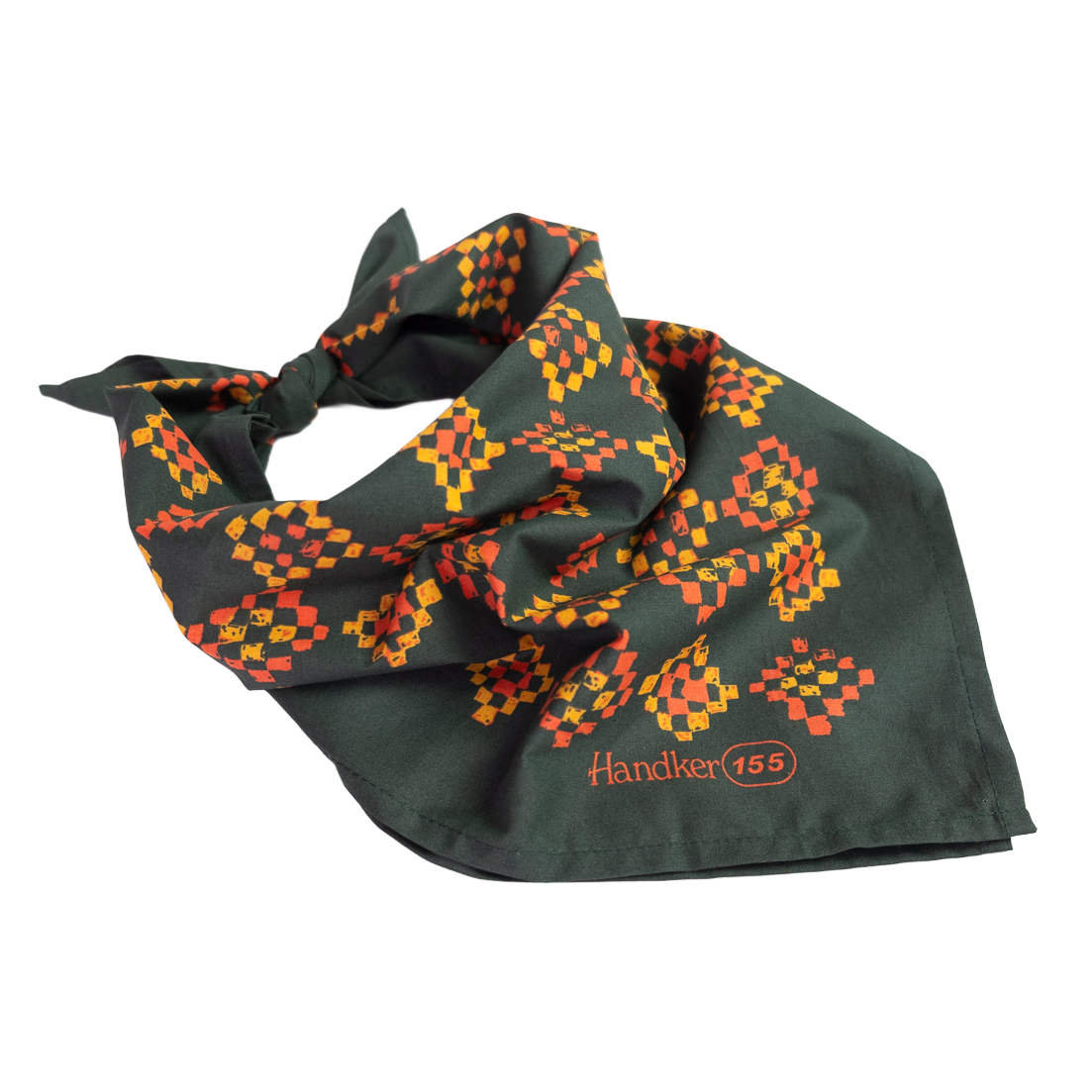 Handker Bandana | Royce Dark Green Geo