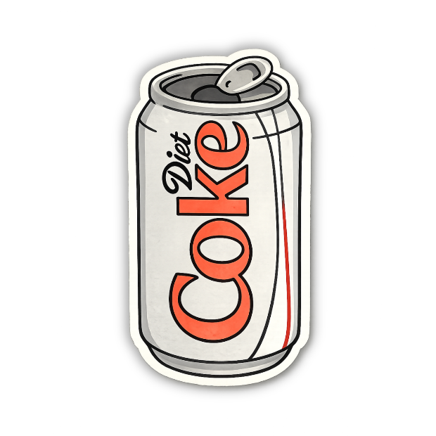 Diet Coke Can Sticker