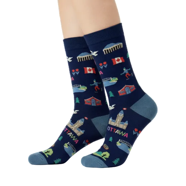 Ottawa Landmark Crew Socks