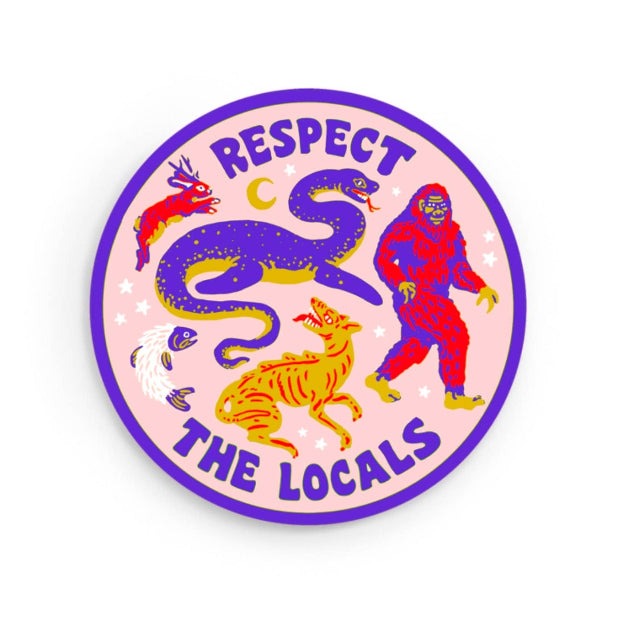 Respect the Locals Cryptid Sticker