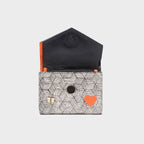 MIN & MON | Fiona Leather Wallet All Over Eyes Embroidery