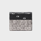MIN & MON | Fiona Leather Wallet All Over Eyes Embroidery