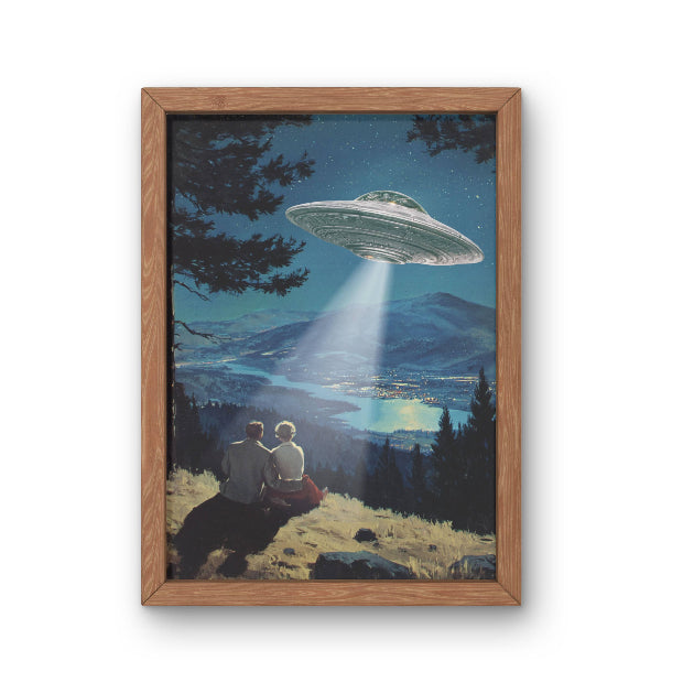 UFO Couple | Unframed Print