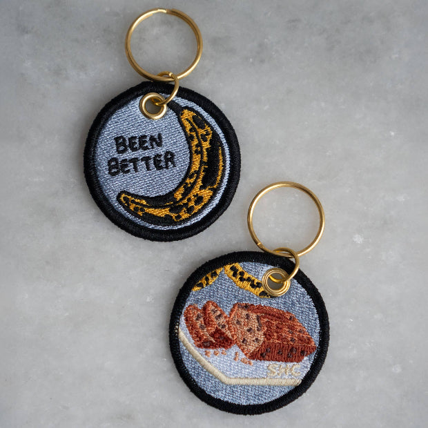 Embroidered Keychain | Been Better (Banana Bread)