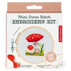 Kikkerland Mini Cross Stitch | Mushroom